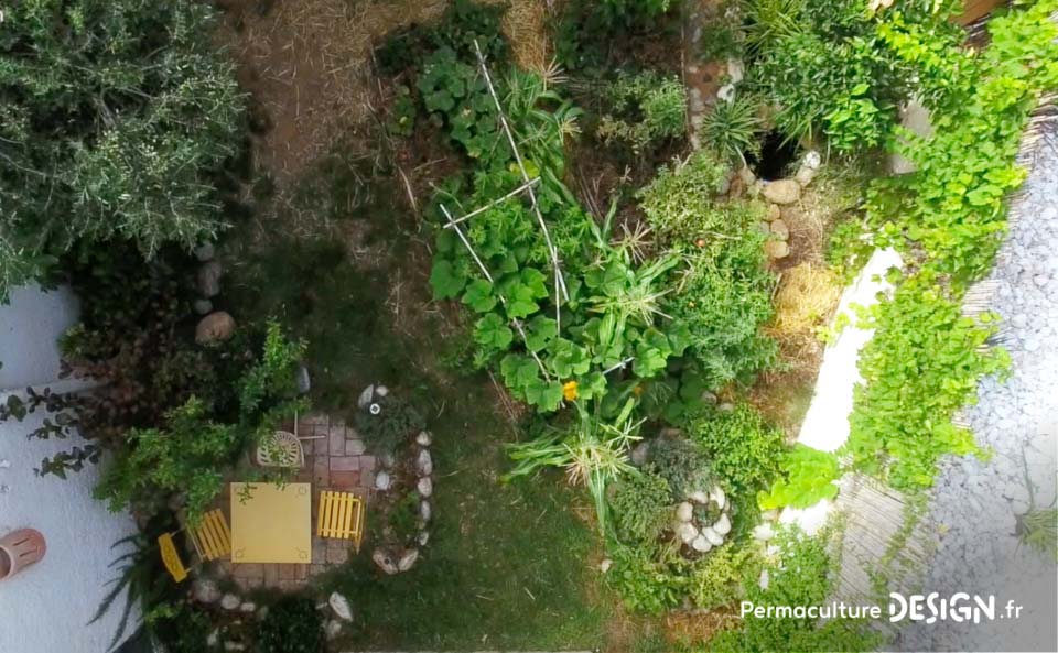 Grâce à la formation « Invitez la permaculture dans votre jardin », Myriam et Déborah ont transformé un parking en jardin potager résilient.
