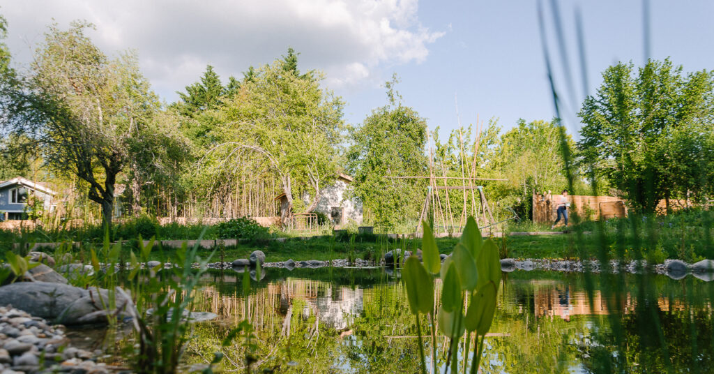 Chantier dans jardin via entreprise de paysage à Bordeaux.