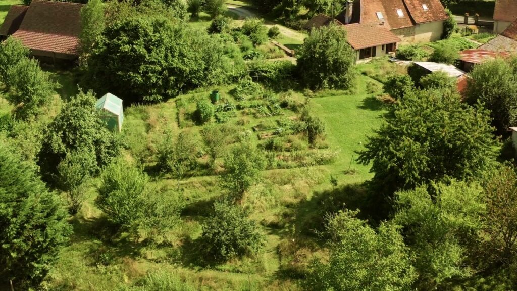 Photo jardin en permaculture avec son potager.