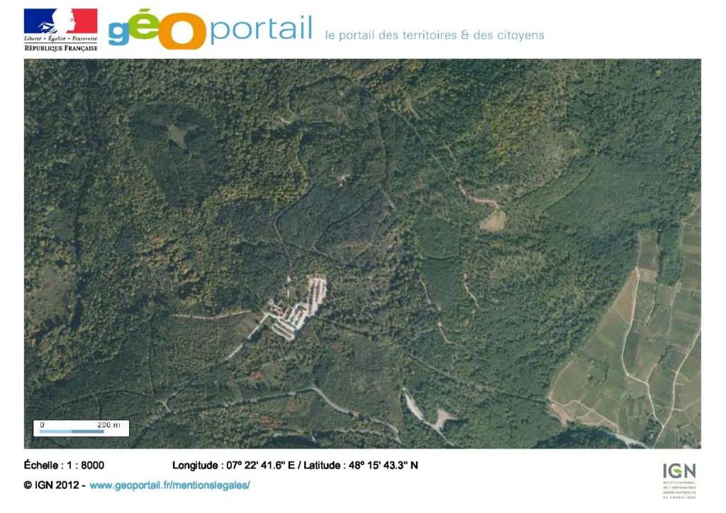 Vue aérienne du site le portail des territoires et des citoyens