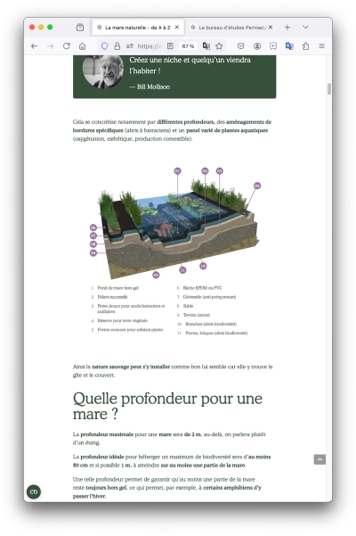 Guide PDF mare naturelle permaculture.