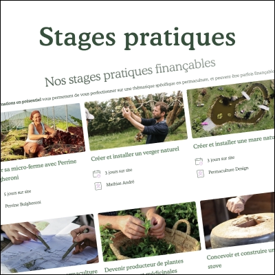 Prochaines sessions de stages pratiques