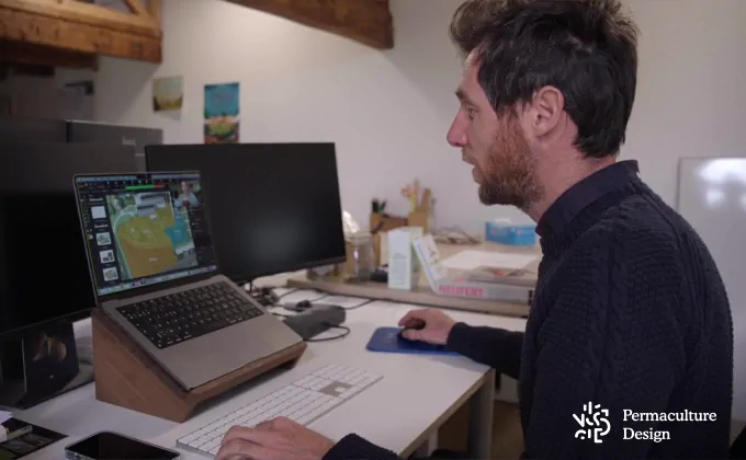 Session de conseil à distance en visioconférence en permaculture.