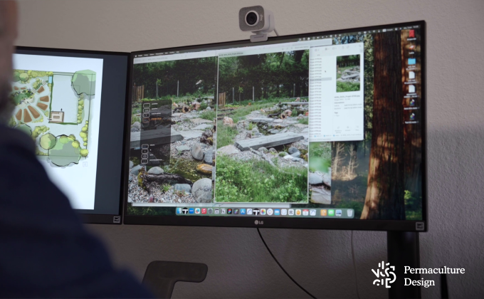 Session de conseil à distance en permaculture.