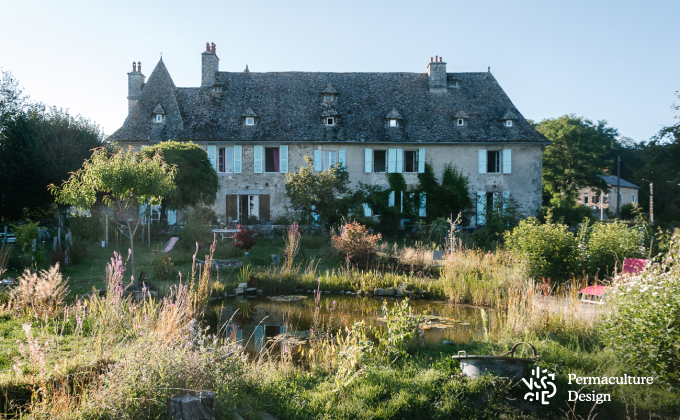 Projet permacole réalisé sur une parcelle de 4000 m² dans le Cantal
