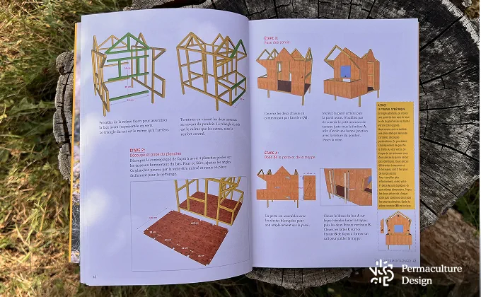 Extrais du livre Construire un poulailler de Hervé Husson, Éditions Ulmer